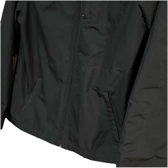 GAP Zip Front Hooded‎ Women’s Black Windbreaker Jacket Large - Picture 3 of 6